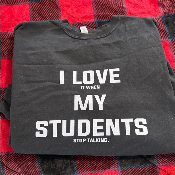 Oversized Sassy Teacher Sweatshirt - Picture 4 of 4